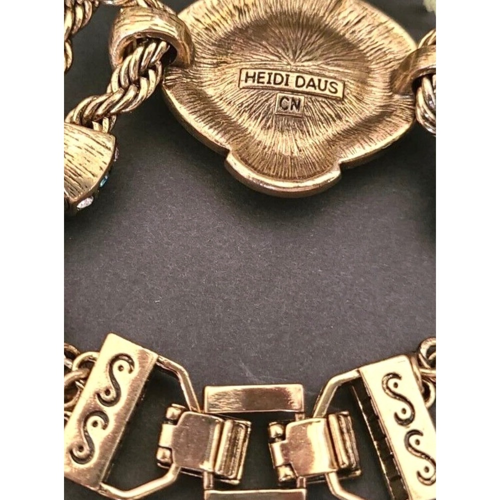 HEIDI DAUS "CHAIN OF EVENTS" PINK‎ CRYSTAL BRACELET STUNNING! NEW! - Picture 4 of 4